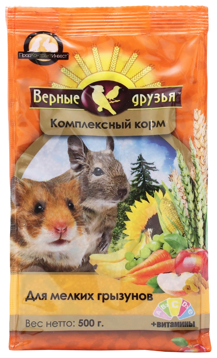

Сухой корм для мелких грызунов Верные друзья, 500 г