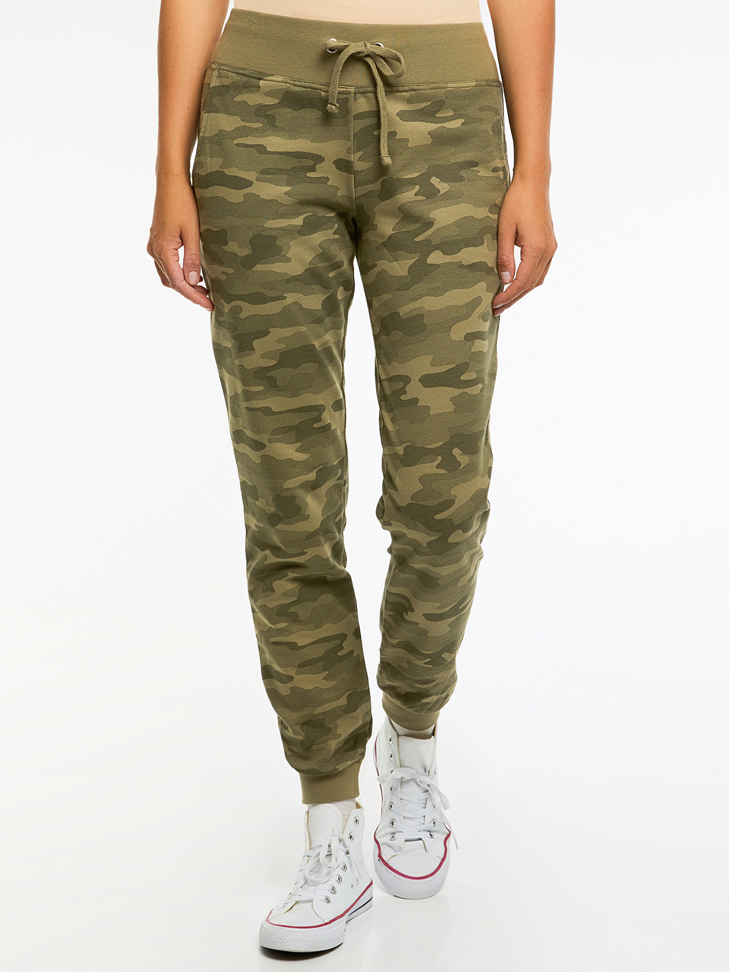 Спортивные брюки женские oodji 16700030-5B зеленые XL