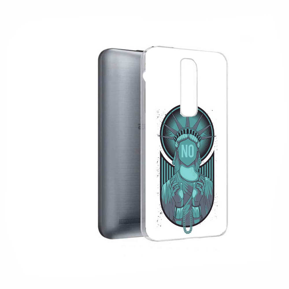Чехол MyPads Tocco для Asus ZenFone 2 Laser (ZE601KL) статуя свободы зеленый