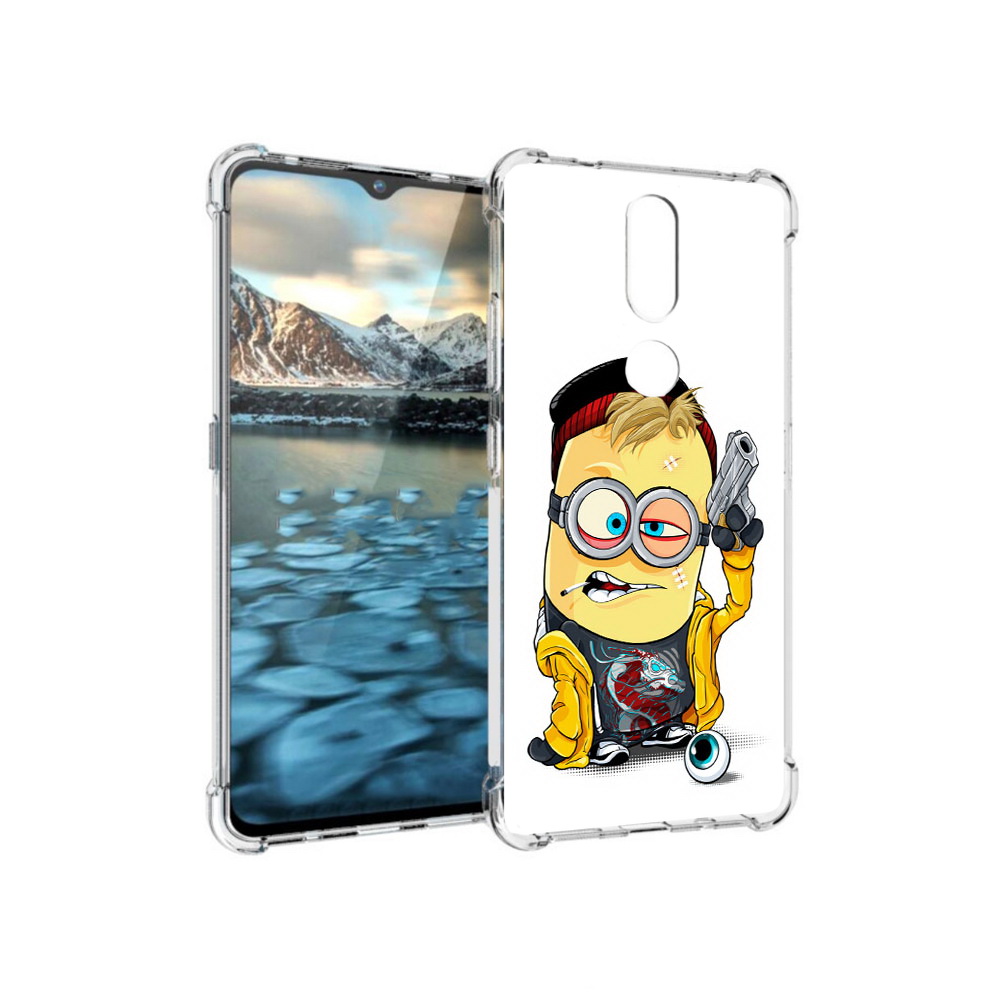 

Чехол MyPads Tocco для Nokia 2.4 миньон бандит (PT227049.107.475), Прозрачный, Tocco