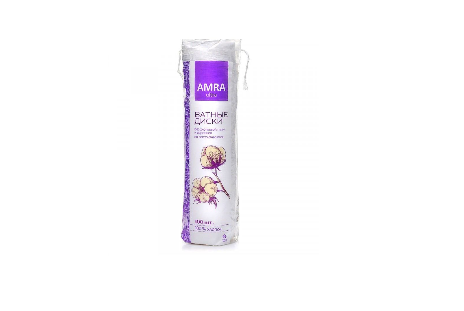 Ватные диски AMRA, 100 шт ватные диски soft care romax 180 штук 150 г