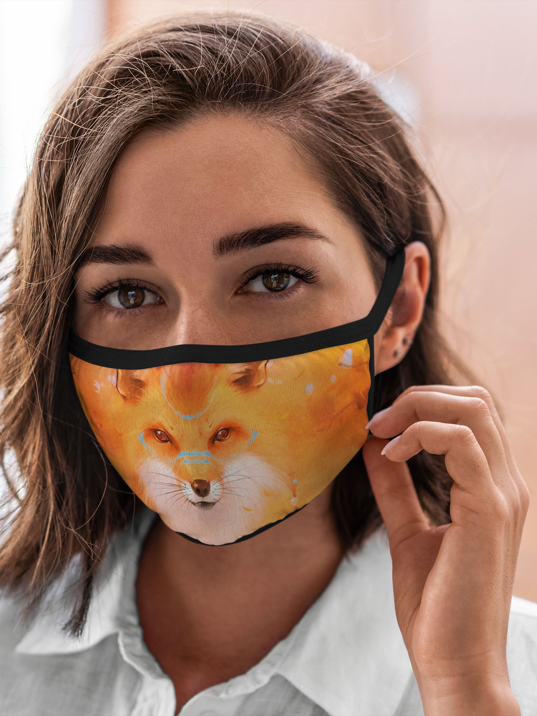 фото Многоразовая маска унисекс burnettie лисы лиса