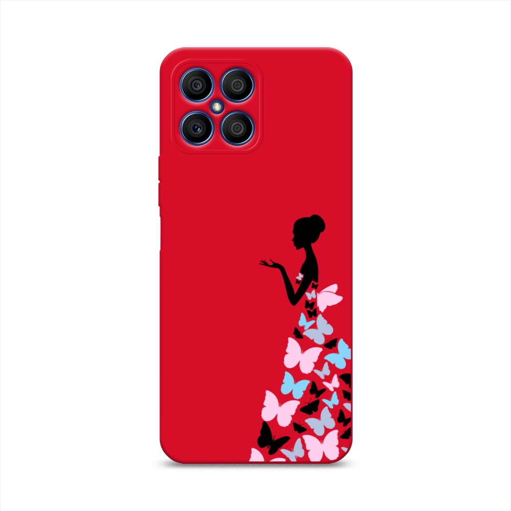 

Чехол Awog на Honor X8 "Платье из бабочек", Белый;розовый, 6107653-1