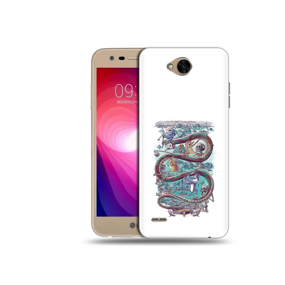 

Чехол MyPads Tocco для LG X Power 2 время приключений страшилка, Прозрачный, Tocco