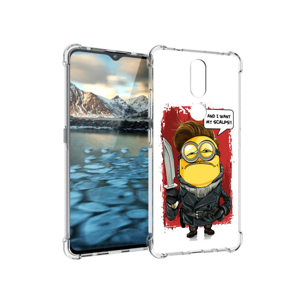 

Чехол MyPads Tocco для Nokia 2.4 миньон убийца (PT227049.107.477), Прозрачный, Tocco