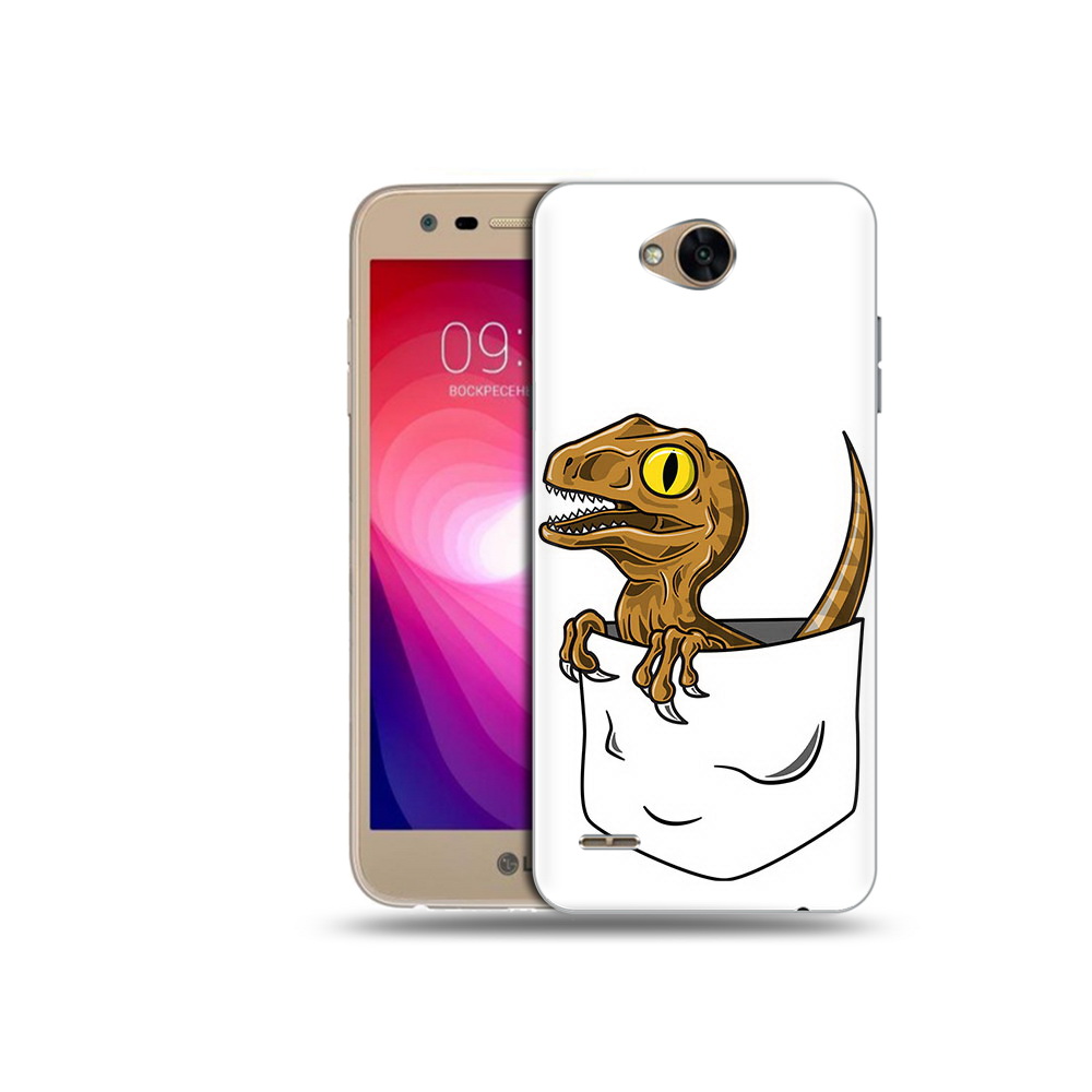 

Чехол MyPads Tocco для LG X Power 2 динозавр в кармане, Прозрачный, Tocco