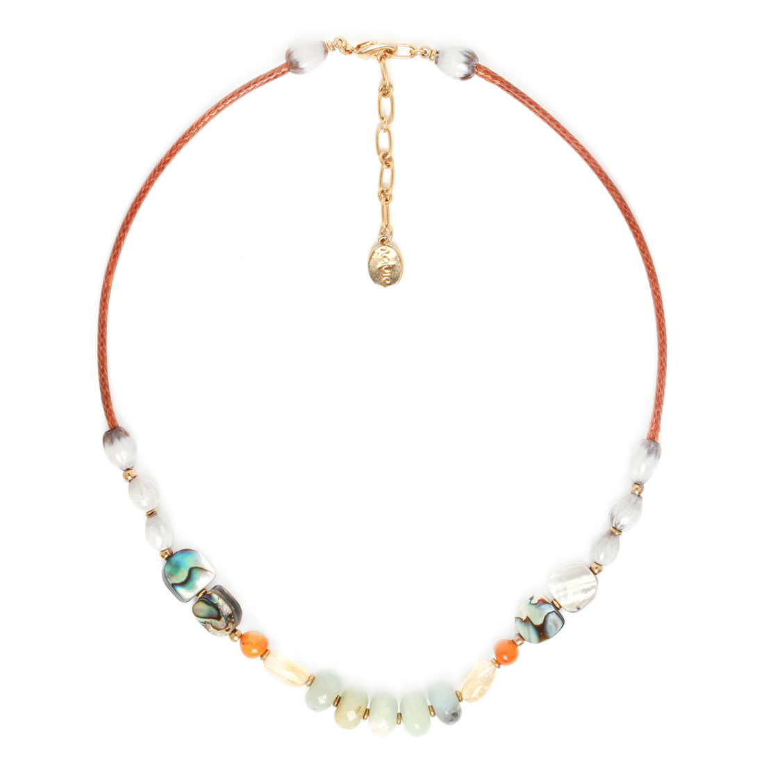

Колье из бижутерного сплава с амазонитом 48 см Nature Bijoux NB20.2-15-41243, NB20.2-15-41243