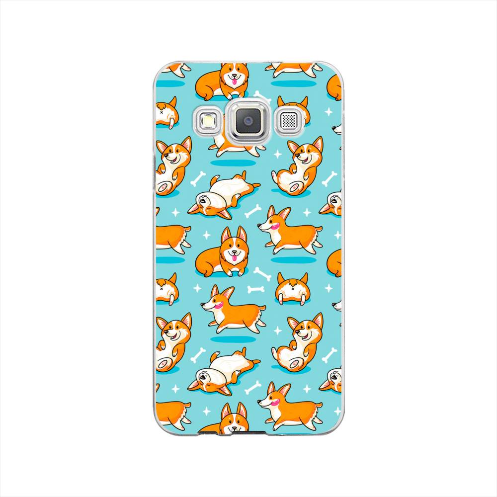 

Чехол Awog на Samsung Galaxy A3 / Самсунг A3 "Веселые корги", Коричневый, 20150-2