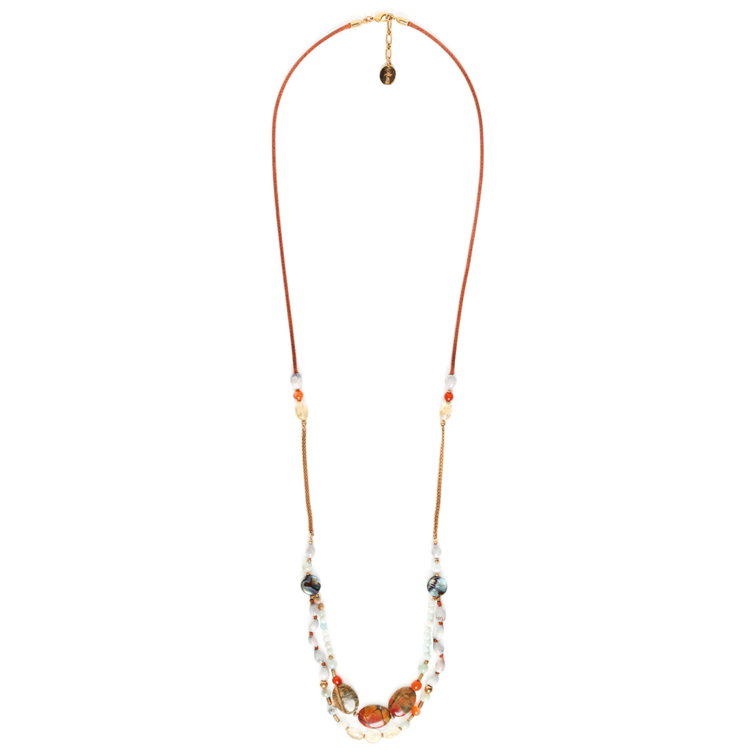 

Колье из бижутерного сплава с амазонитом 97 см Nature Bijoux NB20.2-15-41241, NB20.2-15-41241