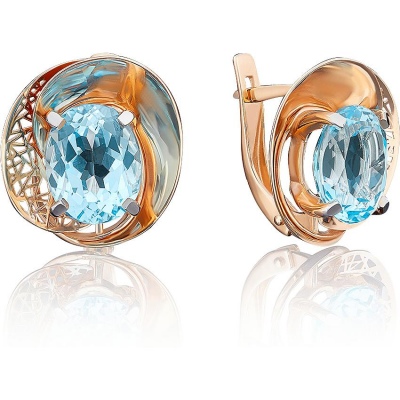 

Серьги из красного золота с топазом PLATINA jewelry 02-3825-00-201-1110-46, 02-3825-00-201-1110-46