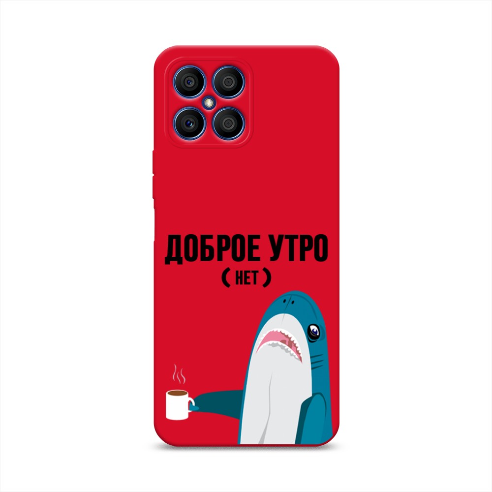 

Чехол Awog на Honor X8 "Доброе утро", Синий;белый;черный, 6107653-1