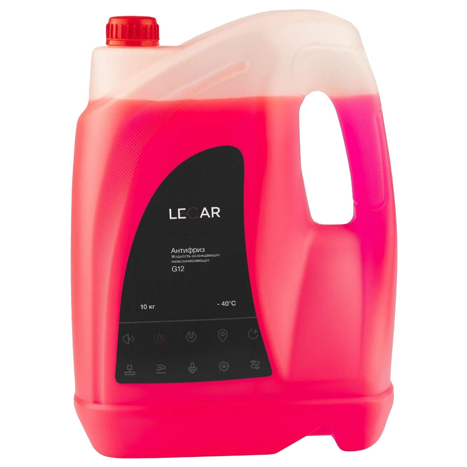 Антифриз LECAR G12 (красный), 10 кг., канистра