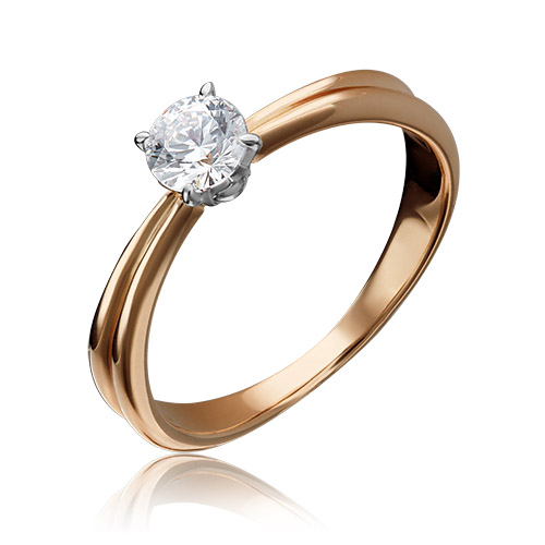 

Кольцо из золота р. 19 PLATINA jewelry 01-3080-00-501-1111-38, фианит, 01-3080-00-501-1111-38
