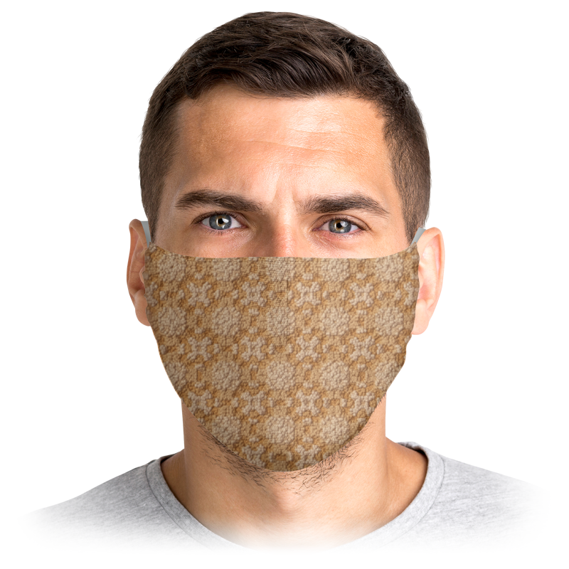 

Многоразовая маска Printio Dustcloud коричневая S, Dustcloud