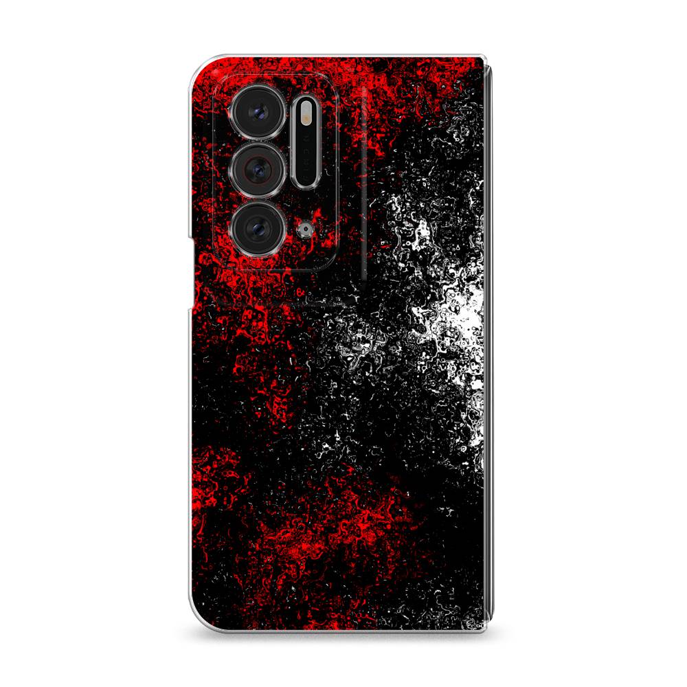 

Чехол на Oppo Find N "Монотипия", Красный;черный;белый, 259650-3