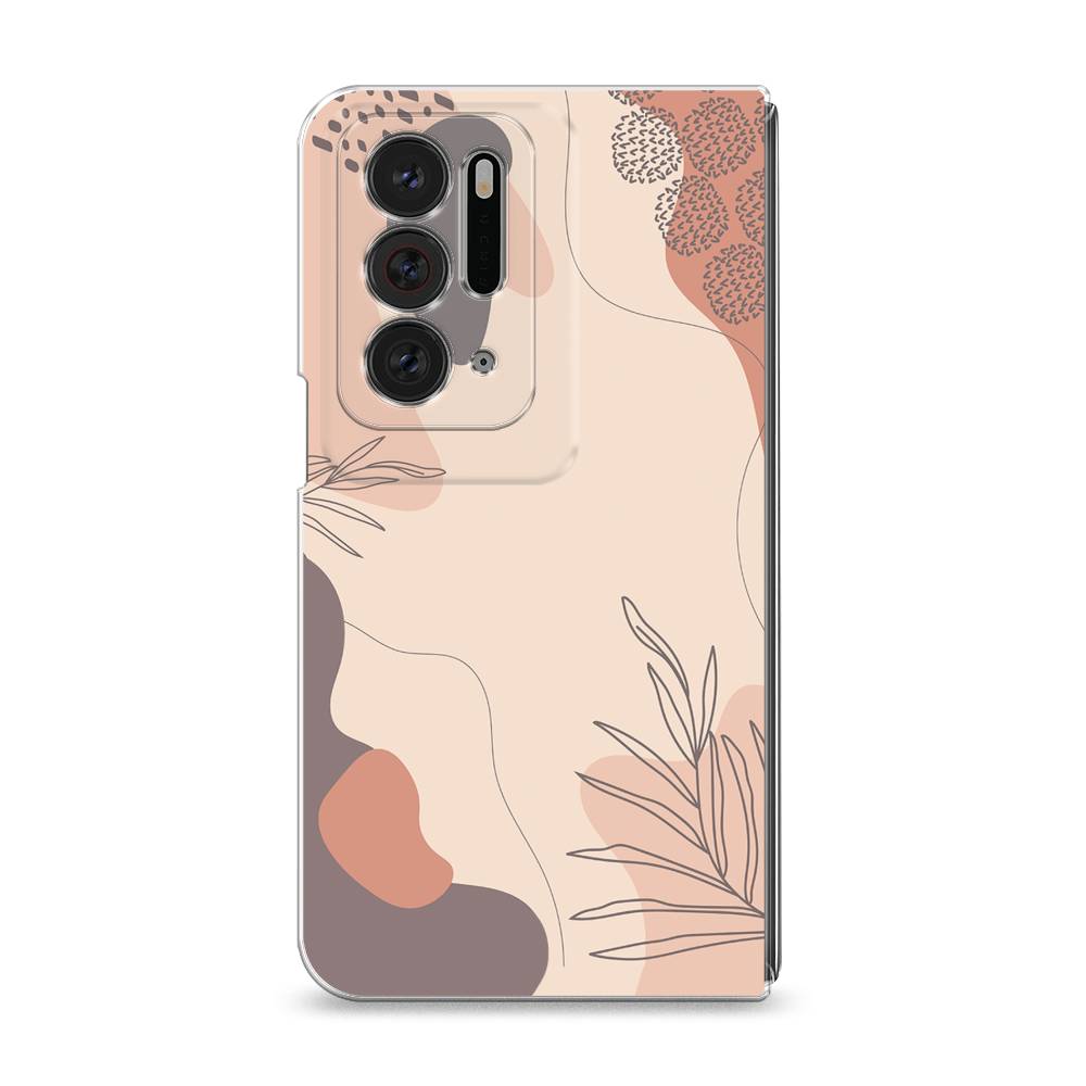 

Чехол на Oppo Find N "Нюдовые тона", Коричневый;серый, 259650-4