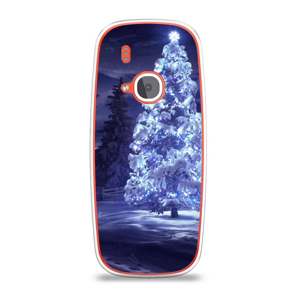

Чехол на Nokia 3310 (2017) "Зима 4", Синий;черный;белый, 120550-2