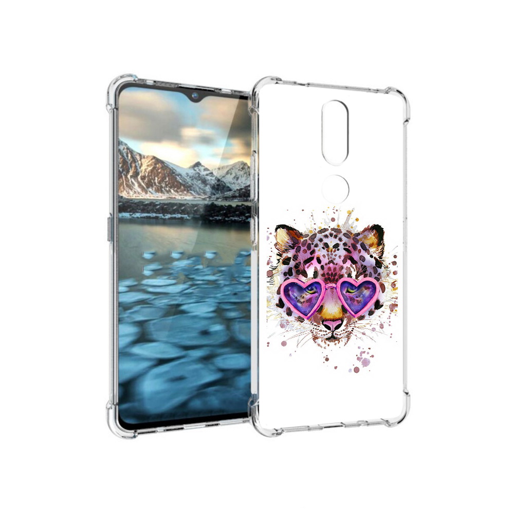 

Чехол MyPads Tocco для Nokia 2.4 модный леопард (PT227049.107.480), Прозрачный, Tocco