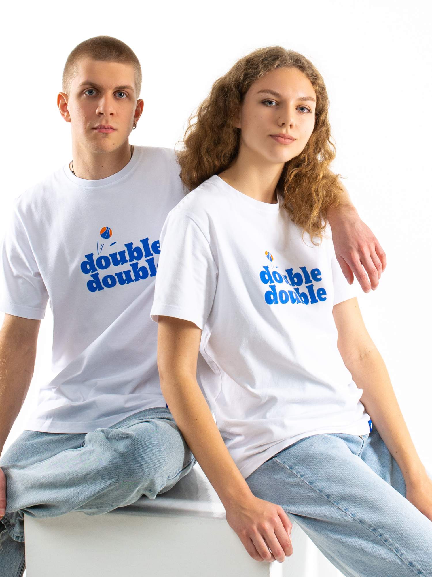 

Футболка унисекс Double Double Double Double белая 46-54 RU, Белый, Double Double