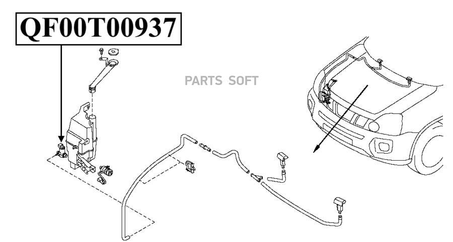 

QUATTRO FRENI QF00N00042_насос омывателя!\ Nissan X-Trail T31 07> 1шт