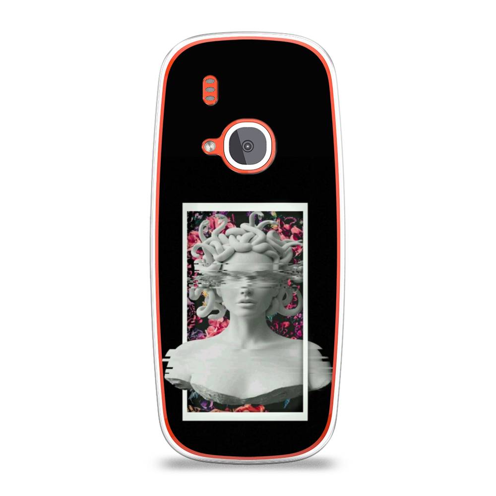 

Чехол на Nokia 3310 (2017) "Web Punk Медуза Горгона", Черный;серый, 120550-6