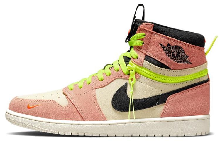 

Кеды унисекс Jordan Air Jordan 1 high switch розовые 40.5 EU, Розовый, Air Jordan 1 high switch