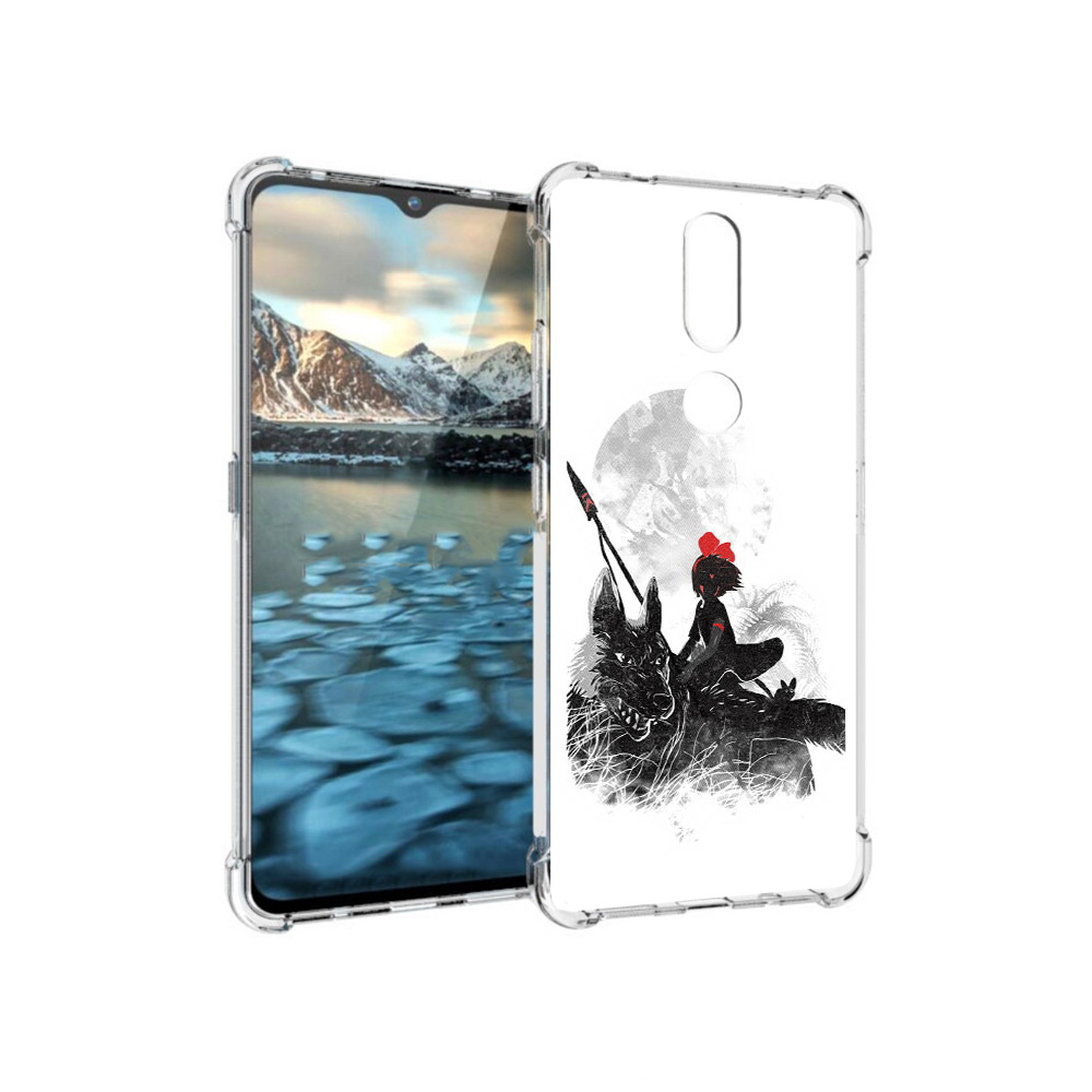 

Чехол MyPads Tocco для Nokia 2.4 мононоке (PT227049.107.481), Прозрачный, Tocco