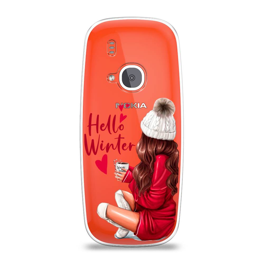 

Чехол на Nokia 3310 (2017) "Hello winter", Красный;белый;коричневый, 120550-5