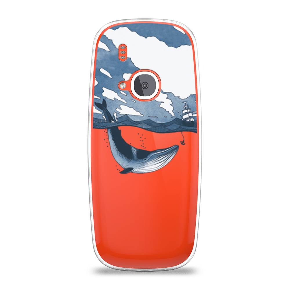 

Чехол на Nokia 3310 (2017) "Большой кит", Синий, 120550-1