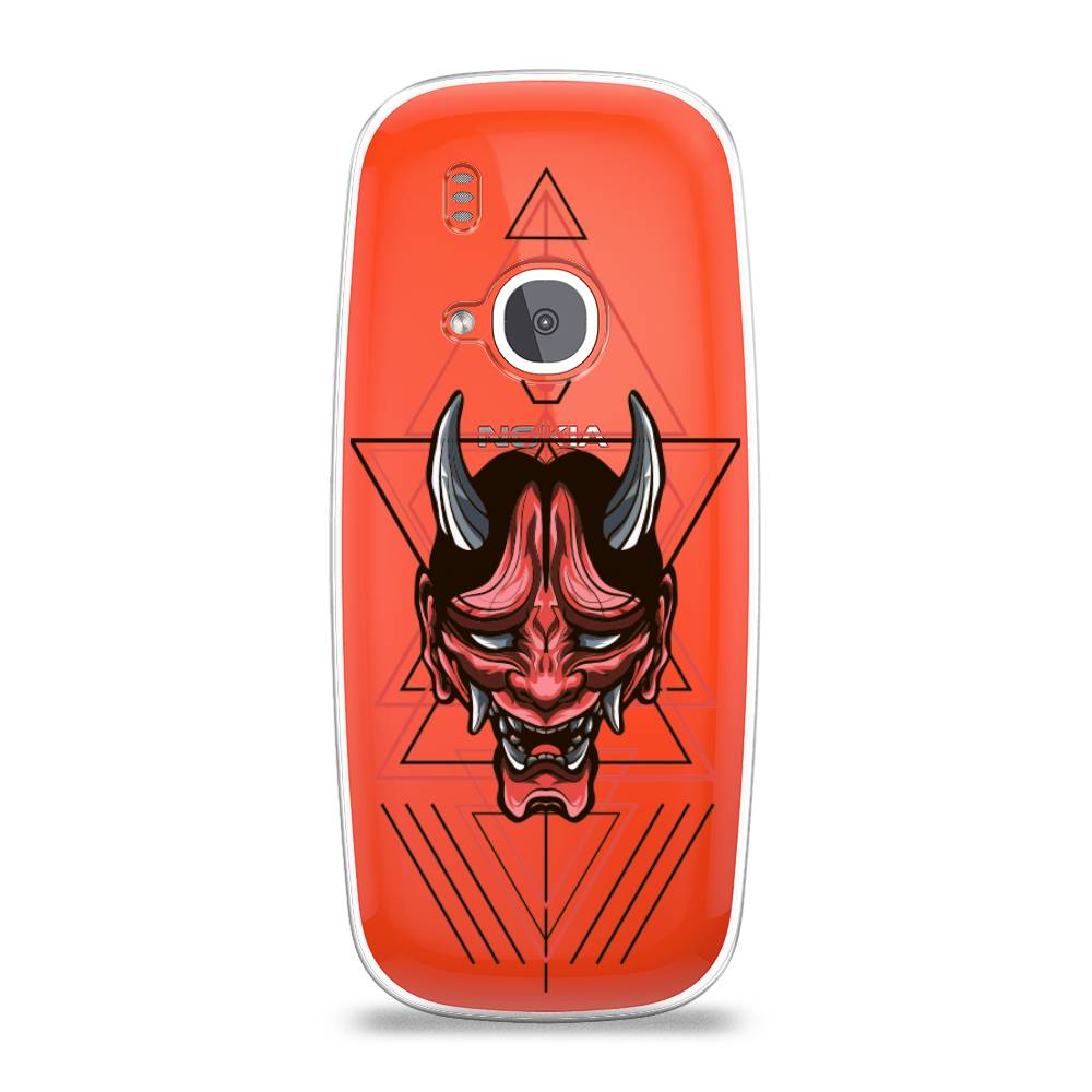 

Чехол на Nokia 3310 (2017) "Hanya Oni mask", Серый;красный;черный, 120550-4