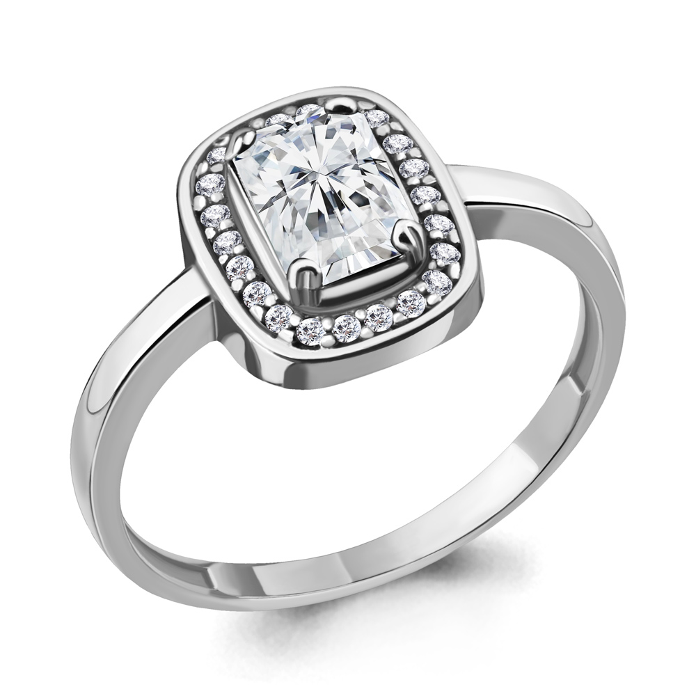 

Кольцо из серебра р. 17,5 AQUAMARINE 63902А_925_р, 63902А_925_р