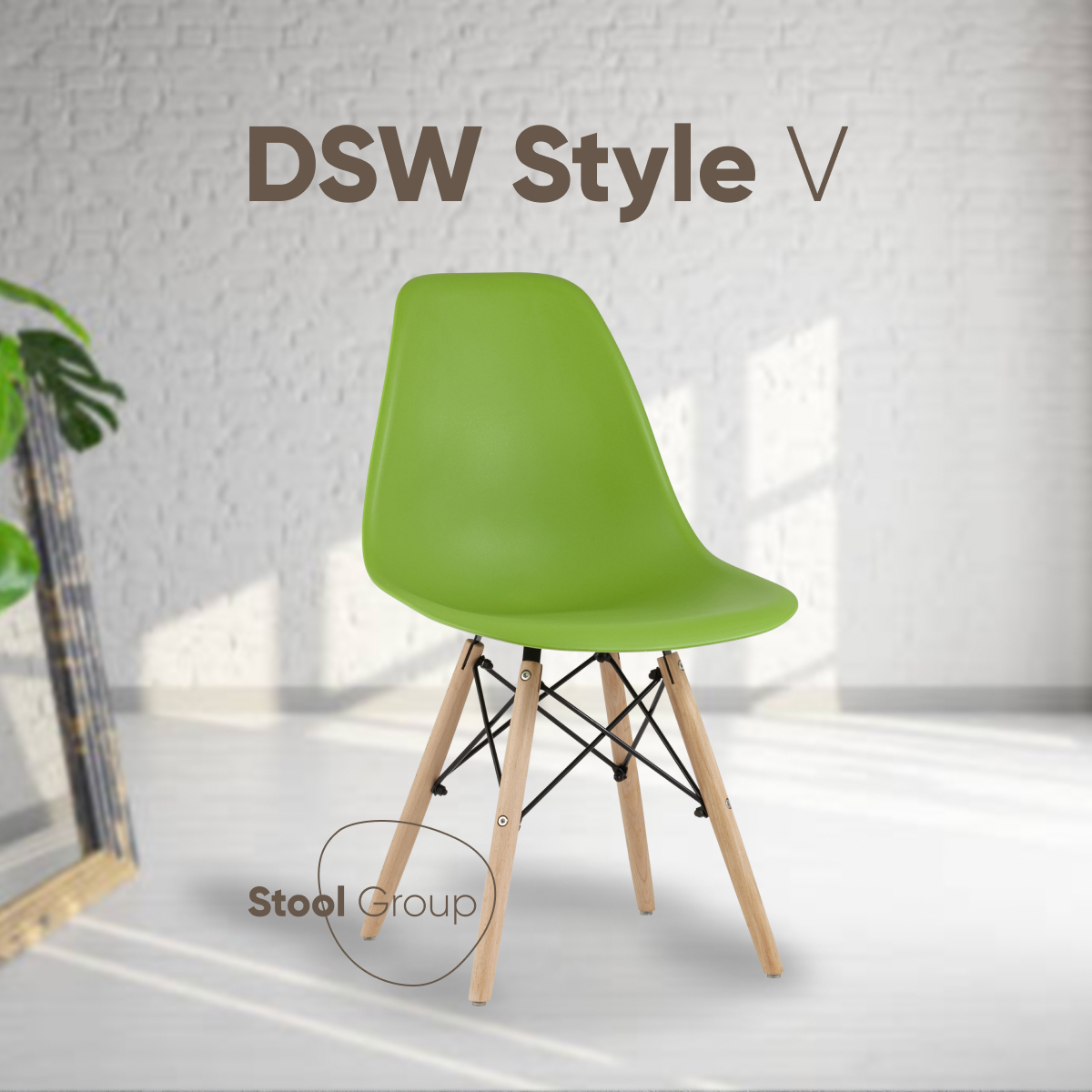 

Стул для кухни Stool Group DSW Style зеленый, DSW Style