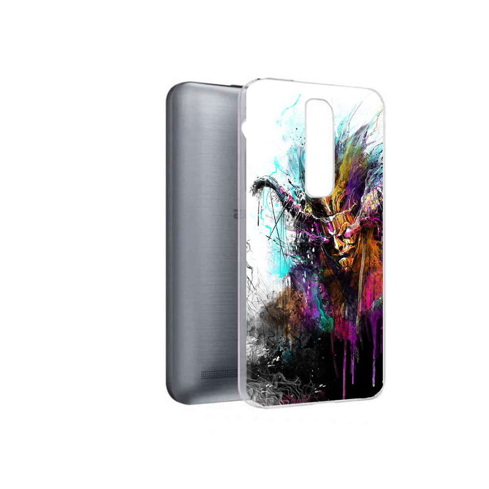 

Чехол MyPads Tocco для Asus ZenFone 2 Laser (ZE601KL) яркий дьявол, Прозрачный, Tocco