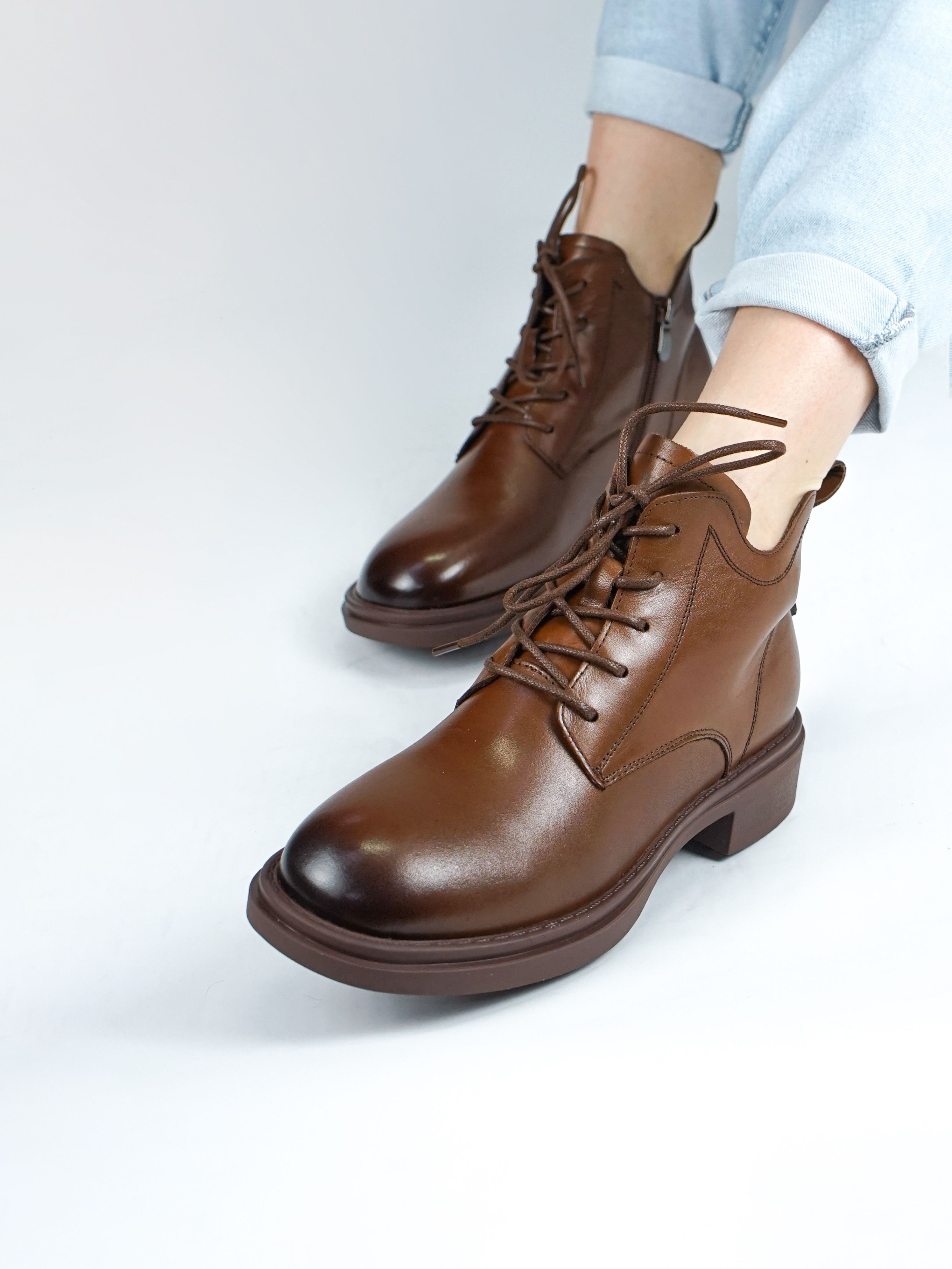 

Ботинки женские 365 Shoes HMI556-1-3 коричневые 36 RU, Коричневый, HMI556-1-3