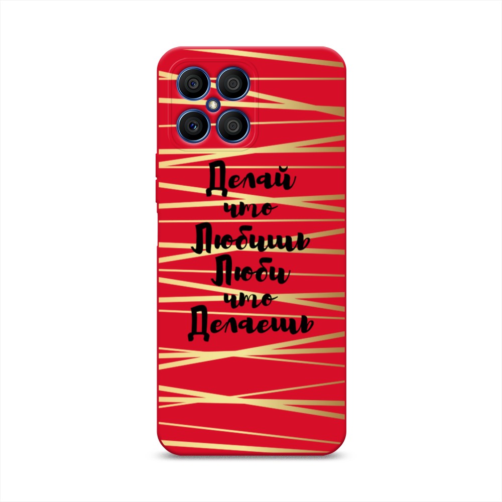 

Чехол Awog на Honor X8 "Делай что любишь", Золотистый;черный, 6107653-1