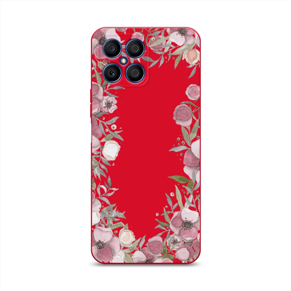 

Чехол Awog на Honor X8 "Розовая цветочная рамка", Розовый;зеленый, 6107653-1