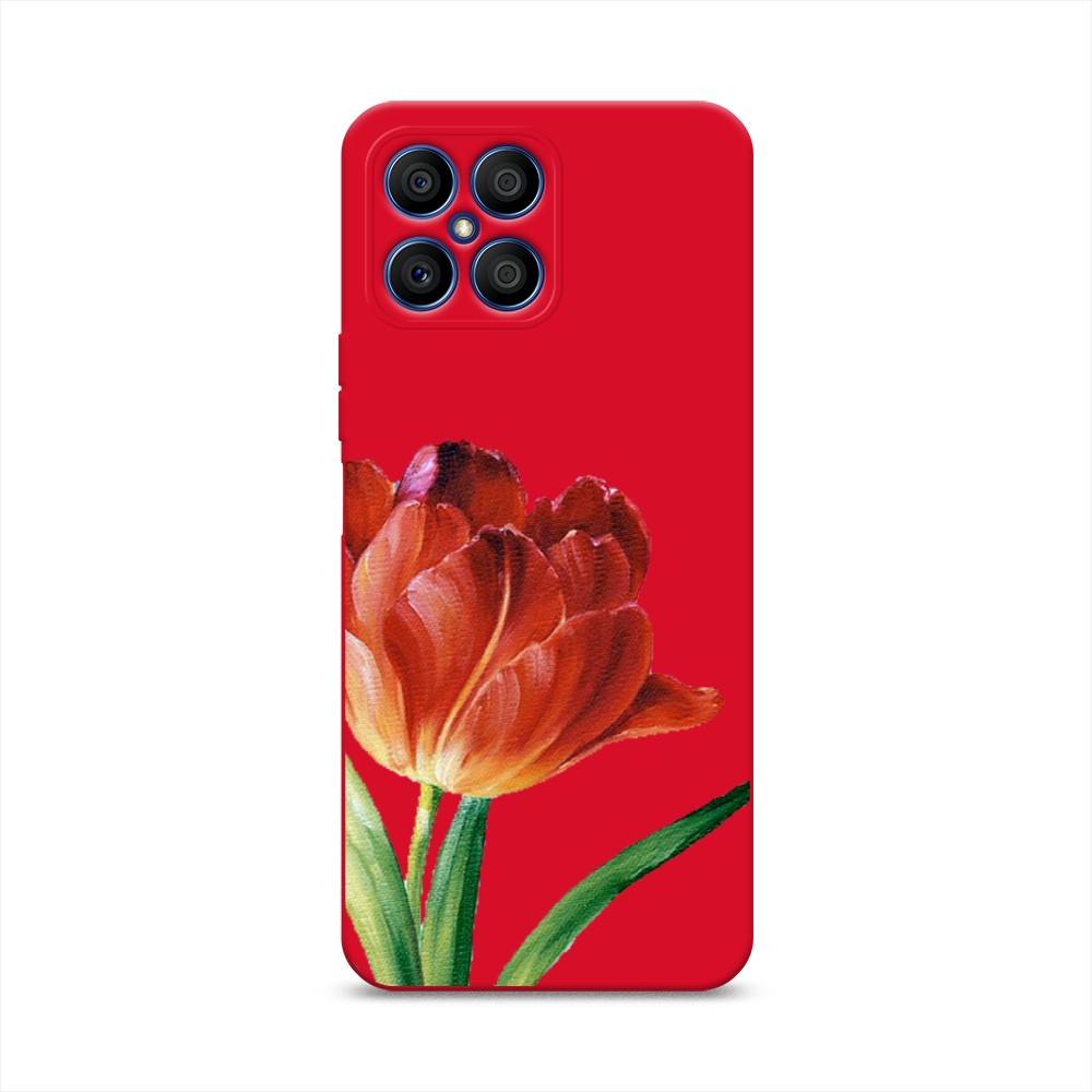 

Чехол Awog на Honor X8 "Красный тюльпан", Оранжевый;зеленый, 6107653-1