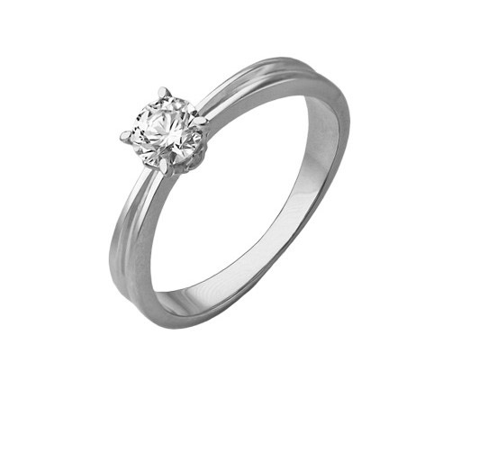 

Кольцо помолвочное из белого золота р. 15,5 PLATINA jewelry 01-3081-00-501-1120-38, фианит, 01-3081-00-501-1120-38