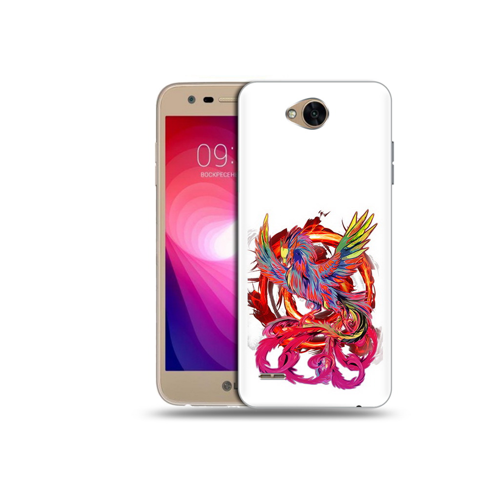 

Чехол MyPads Tocco для LG X Power 2 красочный феникс, Прозрачный, Tocco
