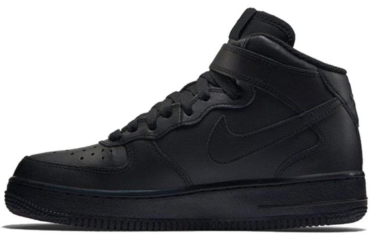 

Кеды унисекс Nike Air Force 1 GS черные 39 EU, Черный, Air Force 1 GS