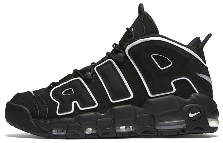 

Кроссовки унисекс Nike Air More Uptempo black white черные 40 EU, Черный, Air More Uptempo black white