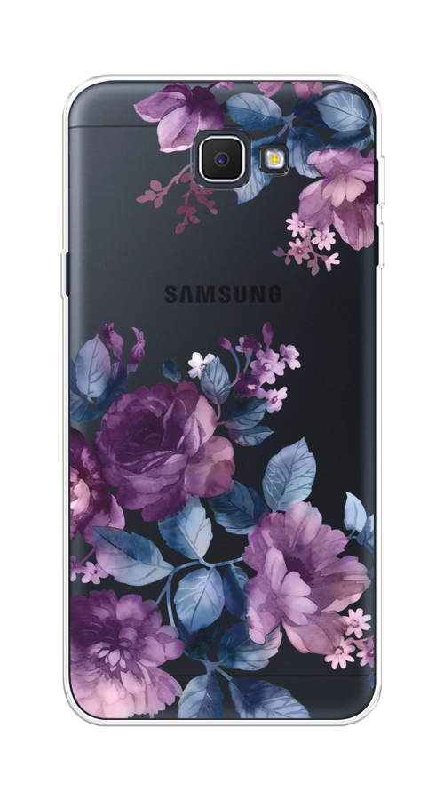 

Чехол на Samsung Galaxy J5 Prime 2016 "Purple Blossoms", Синий;фиолетовый, 22950-1
