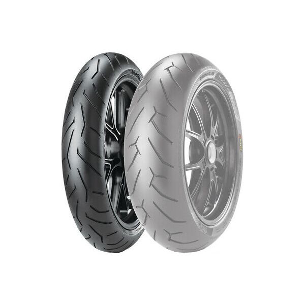 

Мотошина Pirelli Diablo Rosso II 120/70 ZR17 58W TL Передняя (Front) (D)