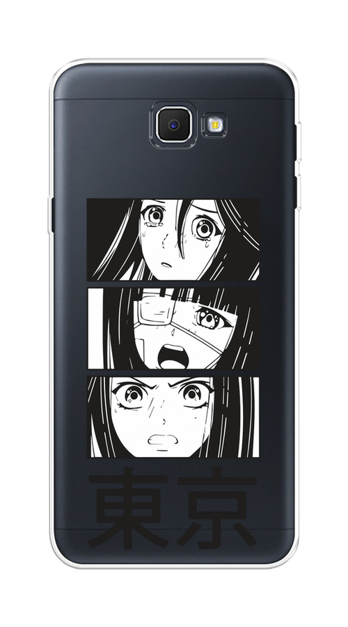 

Чехол на Samsung Galaxy J5 Prime 2016 "Tokyo girls", Белый;черный;прозрачный, 22950-1