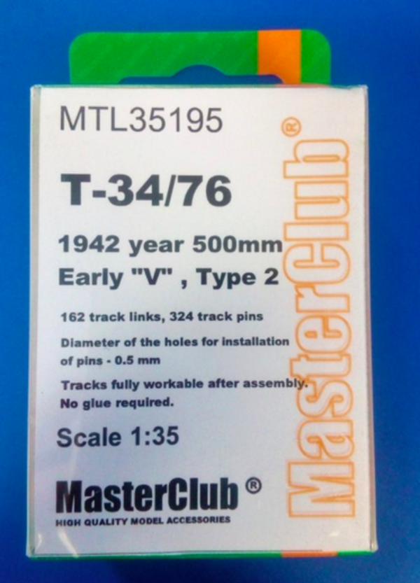 

MTL-35195 Tracks for T-34 1942 V Type 2