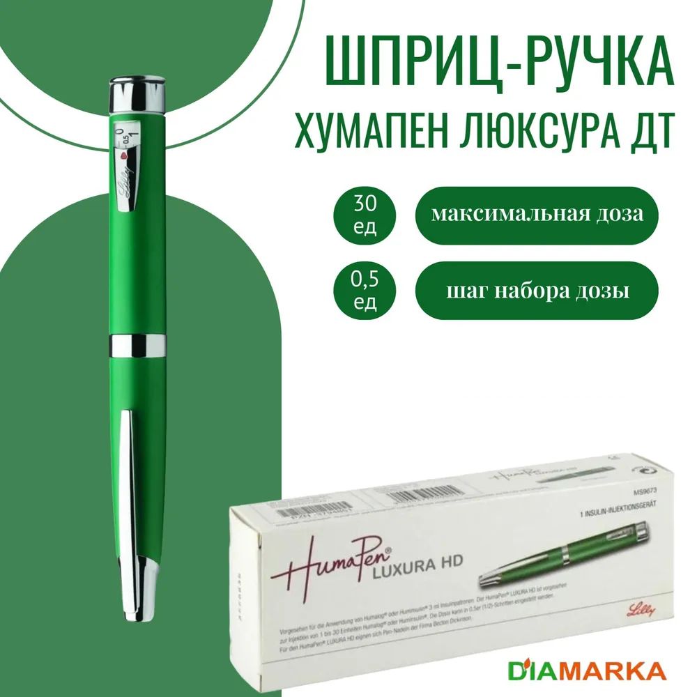 Шприц-ручка Eli Lilly and Company для инсулина многоразовая HumaPen Luxura HD