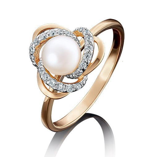 

Кольцо из золота р.  PLATINA jewelry 01-4457-00-302-1110-23, фианит, 01-4457-00-302-1110-23