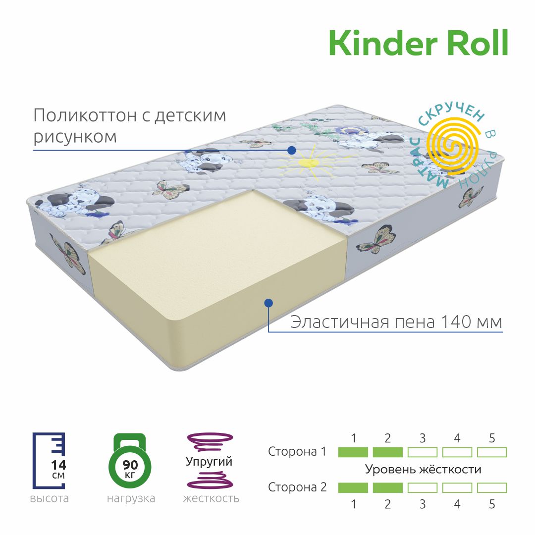 фото Матрас детский vita kinder roll (60х120)