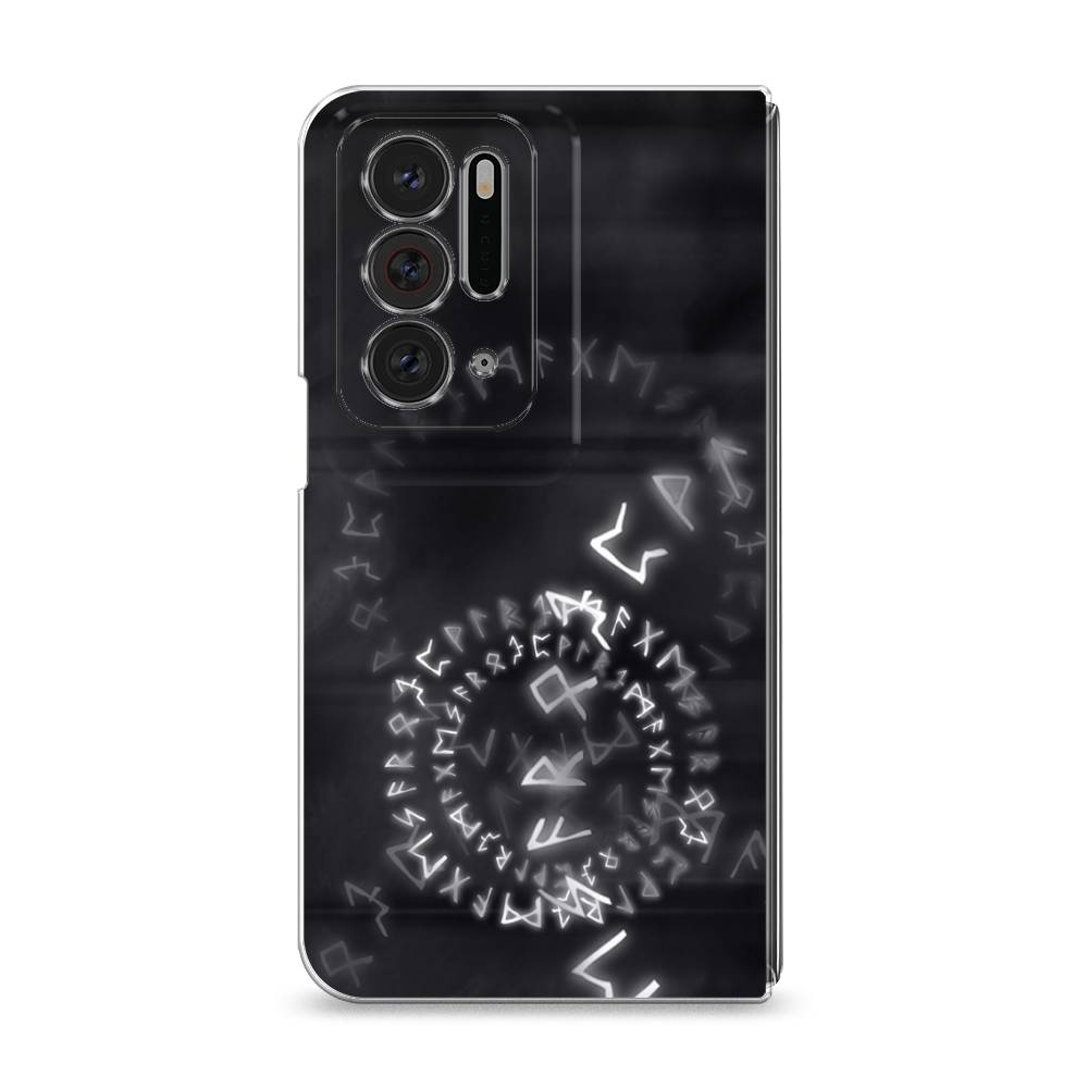 

Чехол на Oppo Find N "Руны", Серый;черный, 259650-3