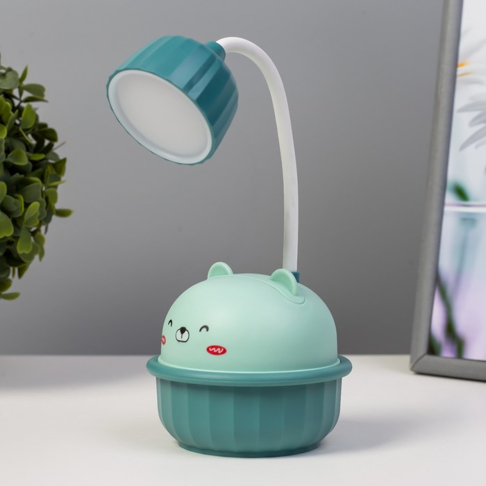 

Настольная лампа "Мишка" LED 3Вт USB голубой 8,6х8,6х20,5 см
